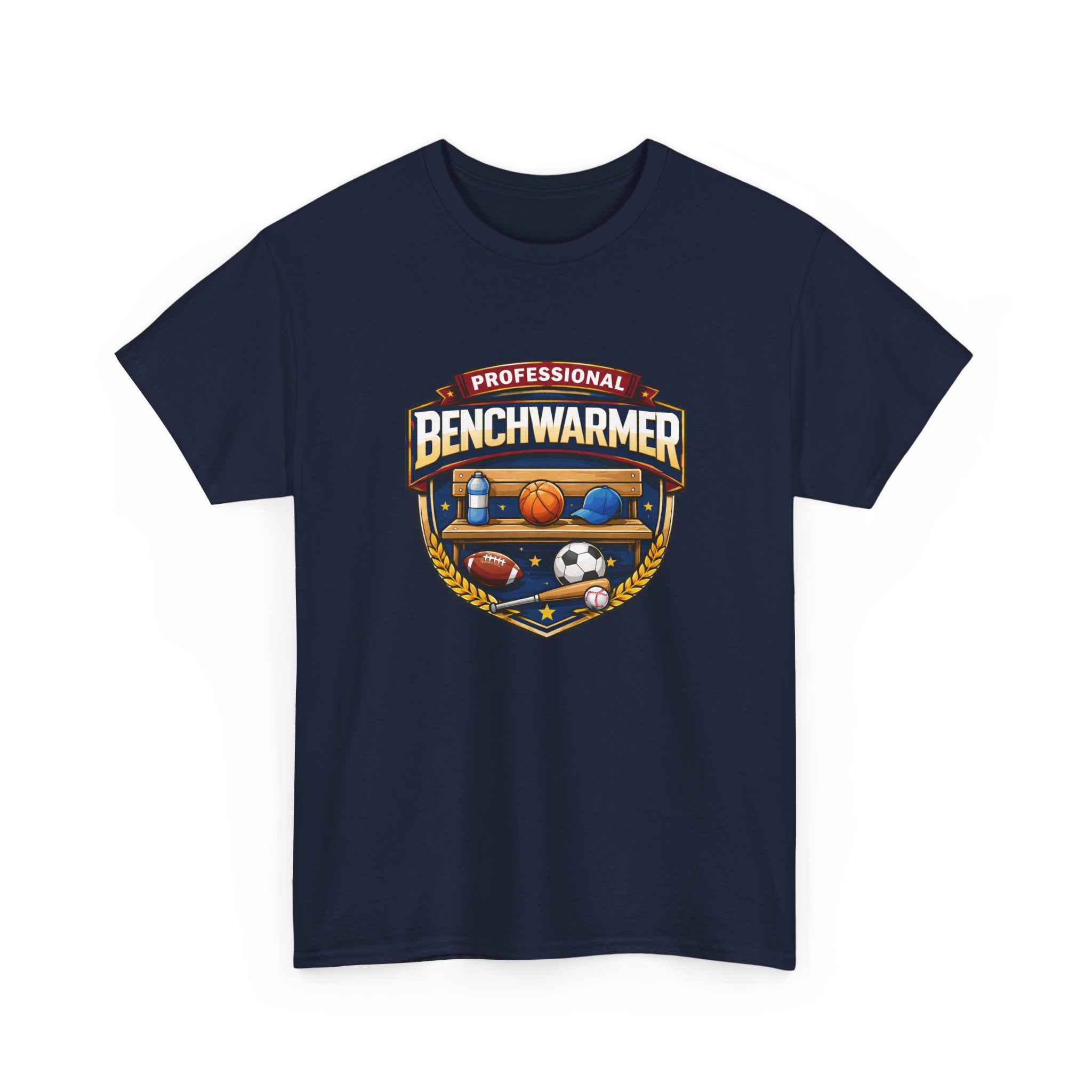 Professional Benchwarmer Sports T-Shirt — Funny Basketball Soccer Baseball Design