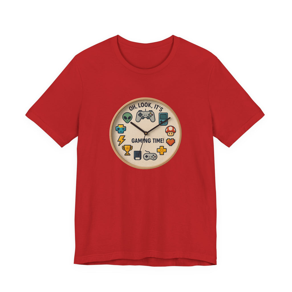 Gaming Time Graphic Tee — "Oh, Look, It's Gaming Time" Video Game Controller Shirt