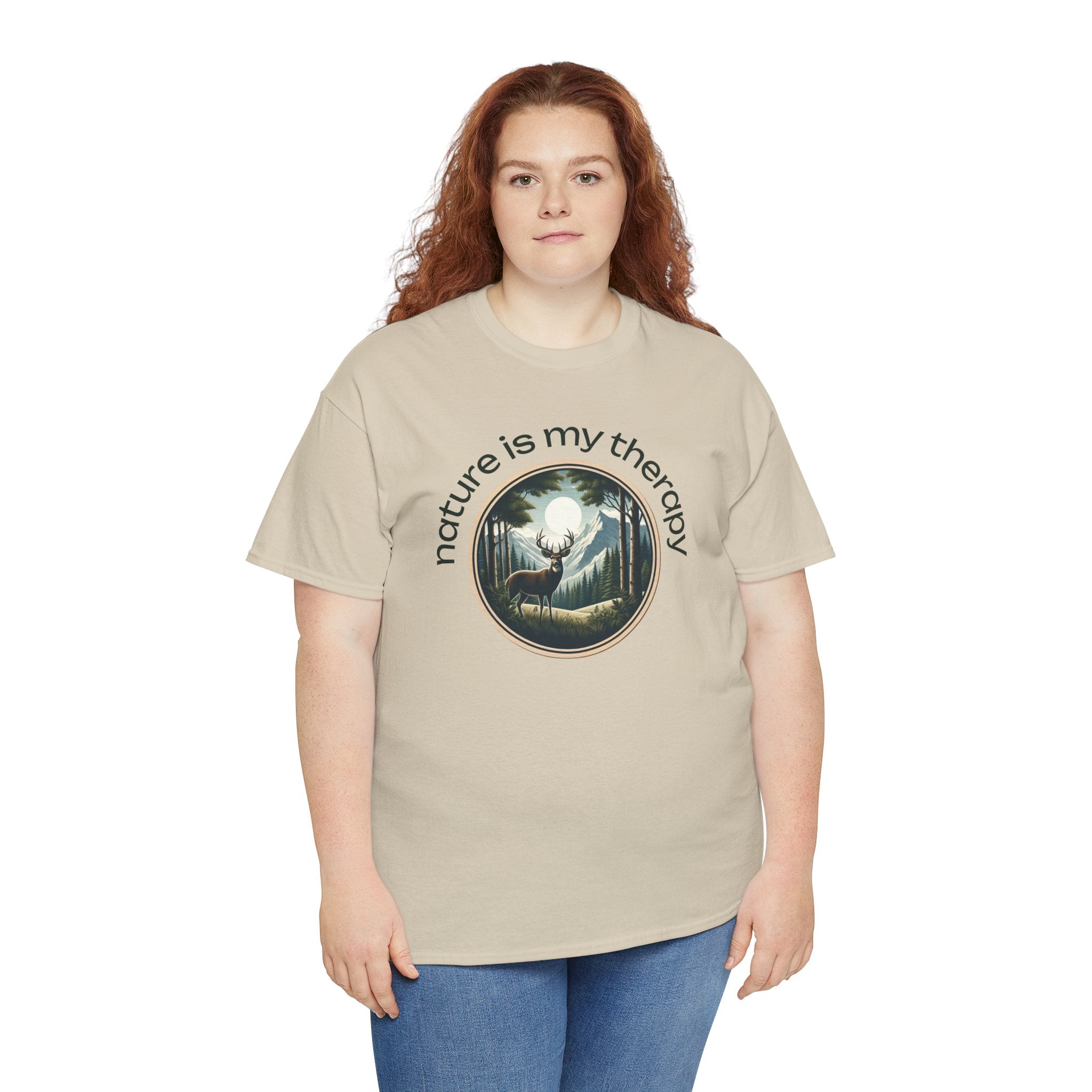 Nature Is My Therapy T-Shirt — Forest Meditation Graphic Tee