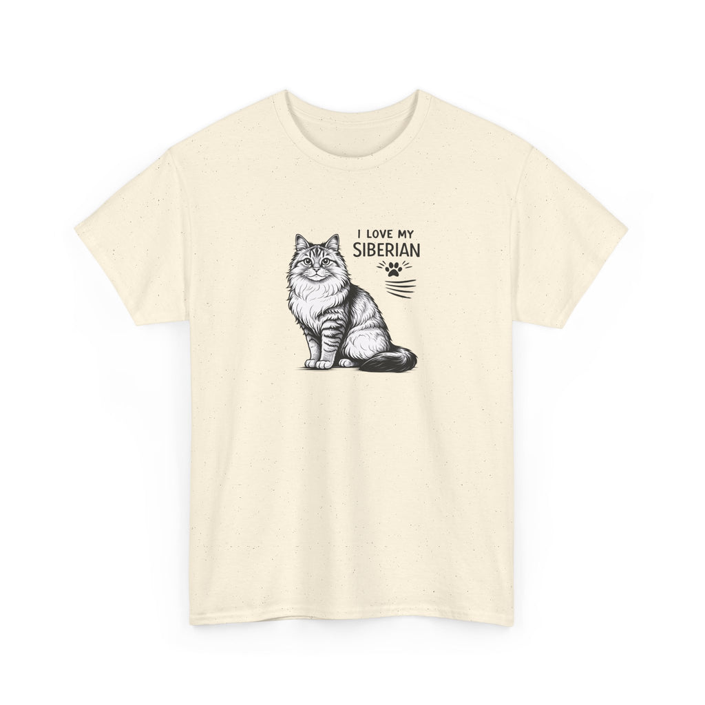 Siberian Cat T-Shirt — "I Love My Siberian" Tee