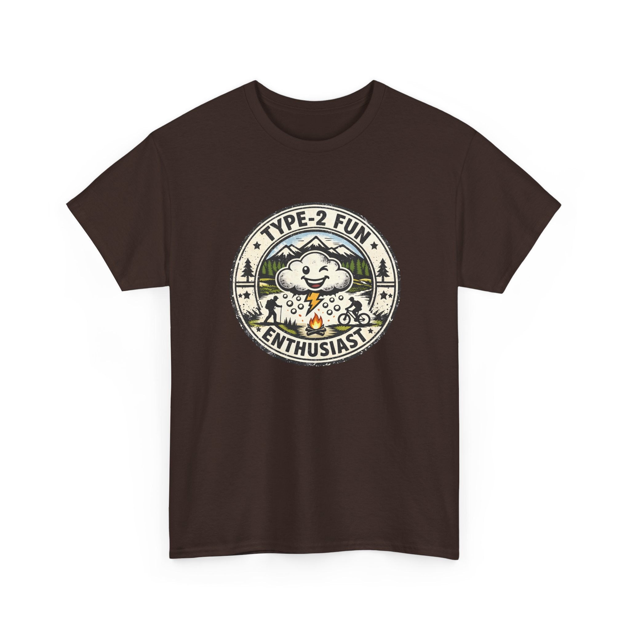 Type-2 Fun Enthusiasts T-Shirt — Funny Outdoor Hiking Camping Graphic Tee