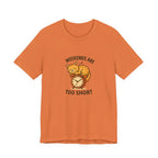 Weekend Are Too Short Cat T-Shirt — "Weekends Are Too Short" Cute Cat on Clock Tee