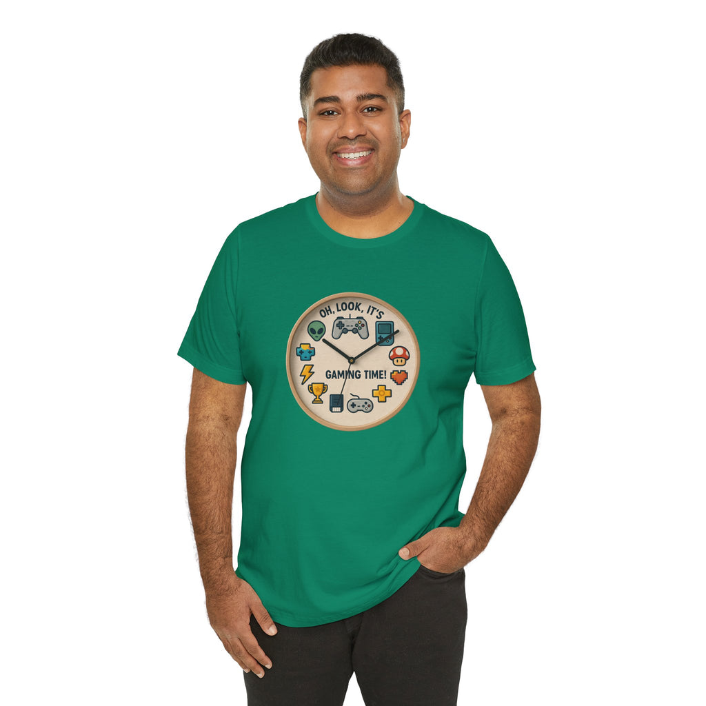 Gaming Time Graphic Tee — "Oh, Look, It's Gaming Time" Video Game Controller Shirt