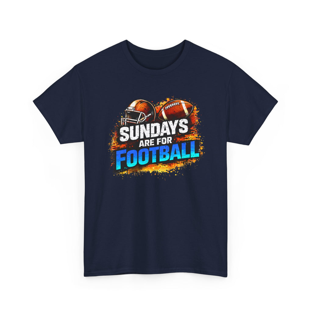 Sundays Are for Football T-Shirt — Football Fan Graphic Tee