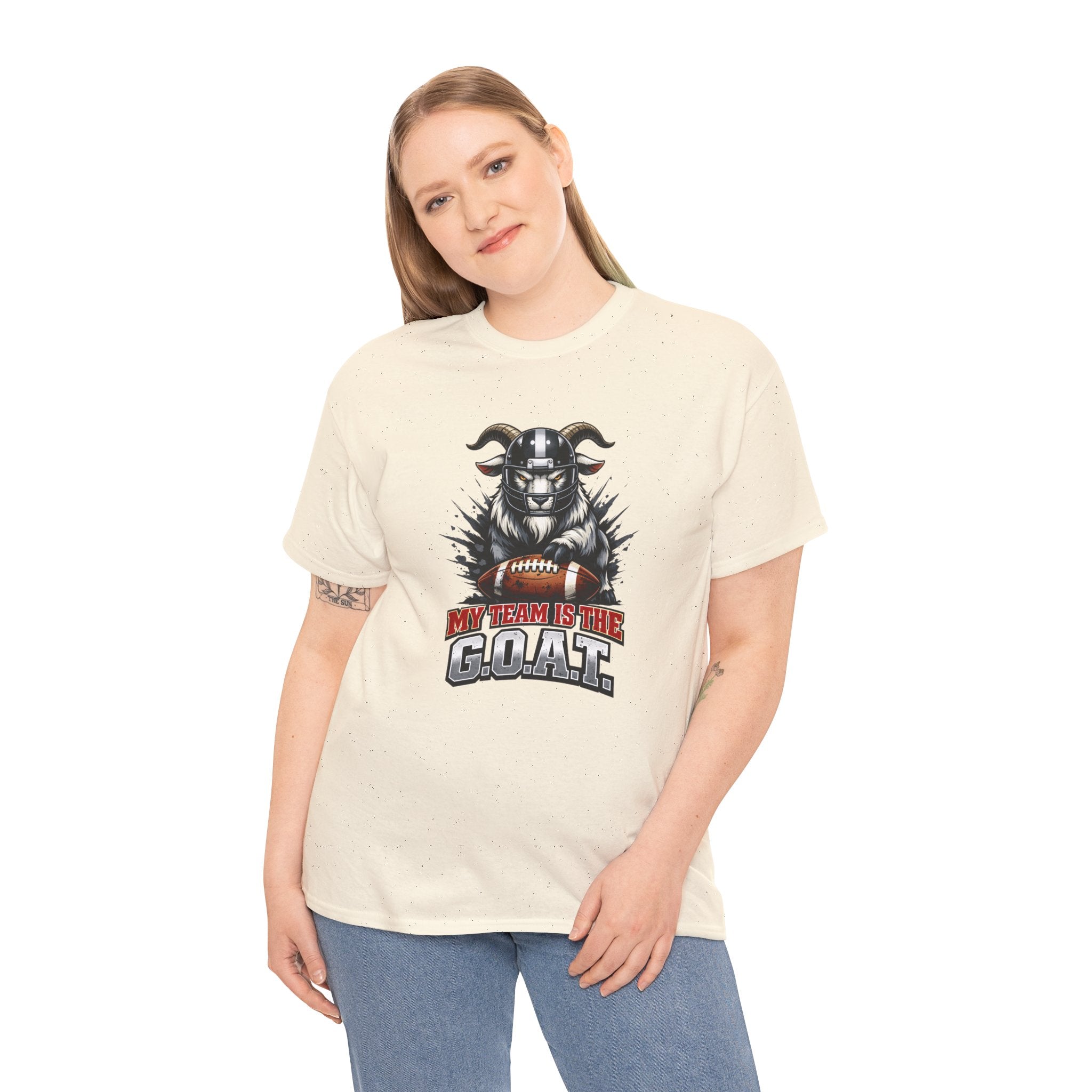 GOAT Football Tee - "My Team Is The GOAT" Graphic T-Shirt