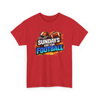 Sundays Are for Football T-Shirt — Football Fan Graphic Tee