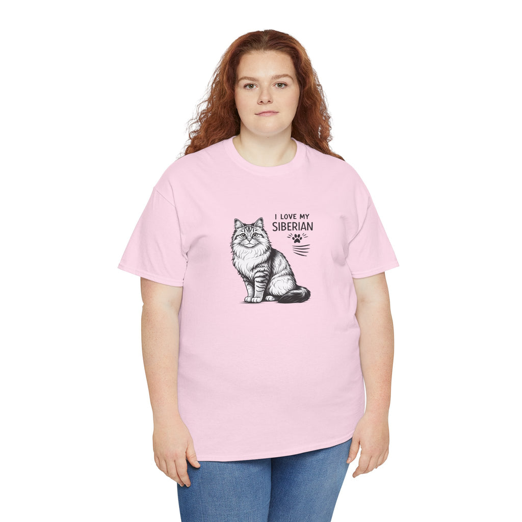 Siberian Cat T-Shirt — "I Love My Siberian" Tee