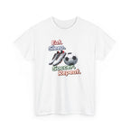 Soccer T-Shirt — "Eat. Sleep. Soccer. Repeat." Graphic Tee for Players & Fans
