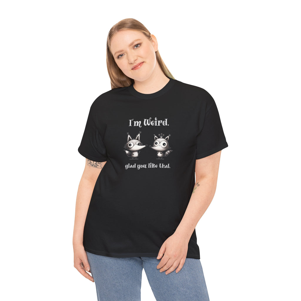 "I'm Weird. Glad You Like That." Weird Foxes T‑Shirt — Cute Retro Animal Tee