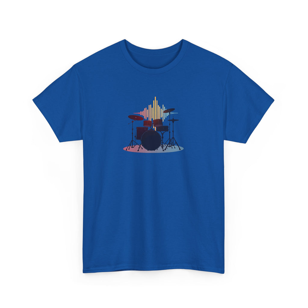 Drum Kit Graphic Tee — Minimalist Drummer Shirt for Musicians & Music Lovers