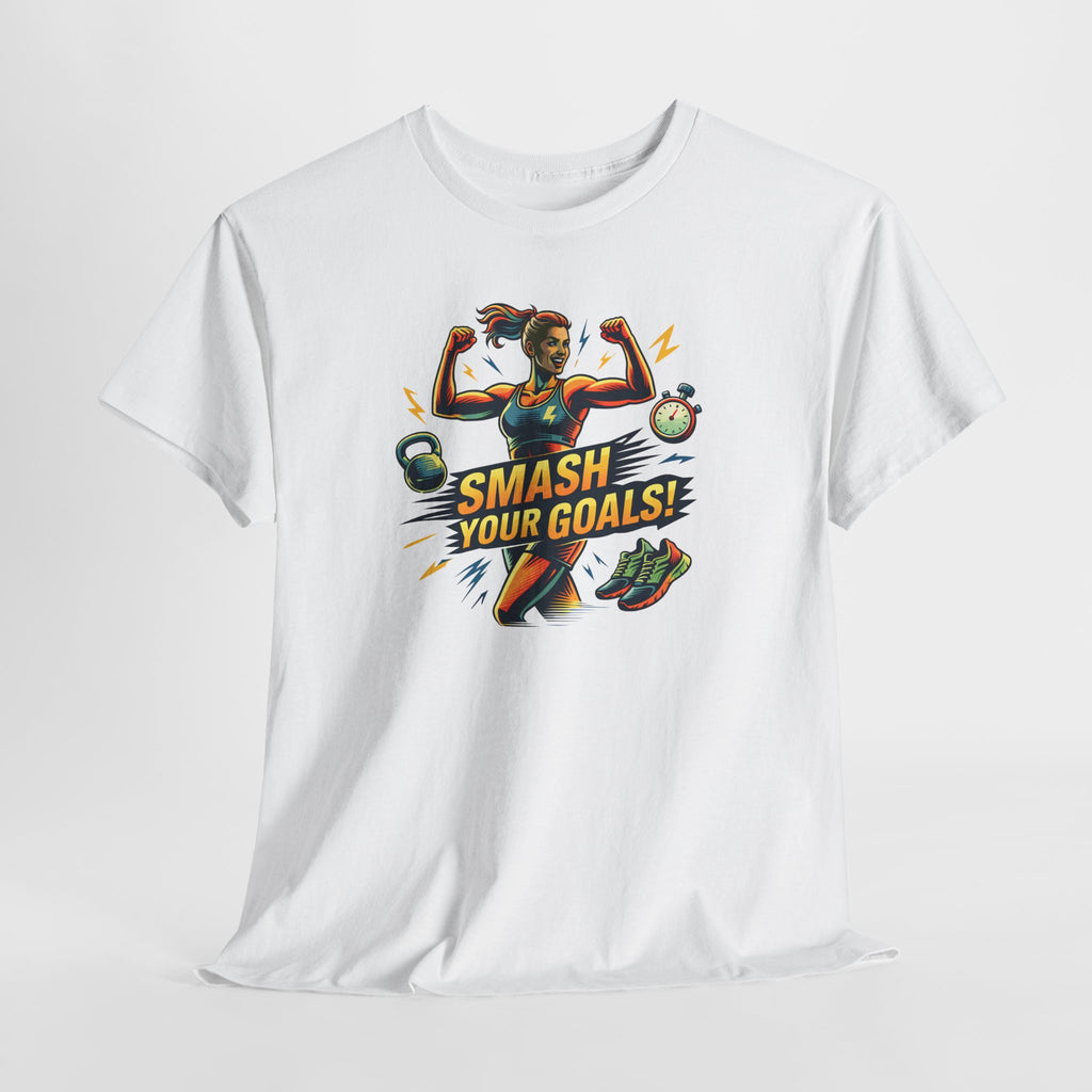 Smash Your Goals T‑Shirt — Motivational Fitness Tee