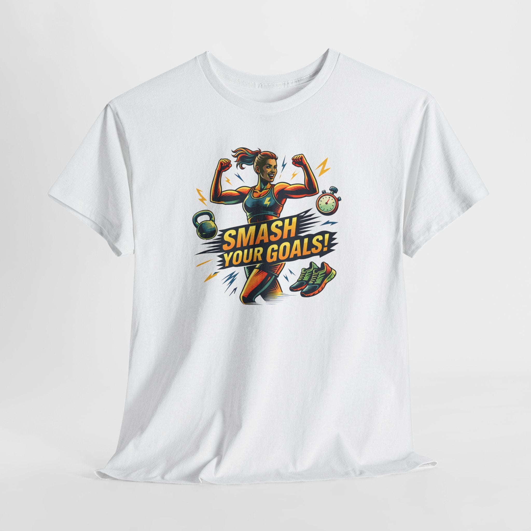 Smash Your Goals T‑Shirt — Motivational Fitness Tee