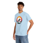 Football Soccer Silhouette Tee — Retro Sunset Soccer T-Shirt