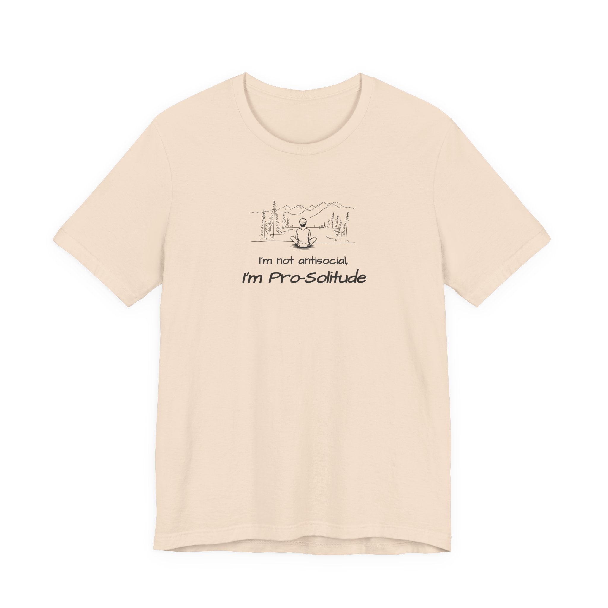 T‑Shirt — "I'm not antisocial, I'm Pro‑Solitude" Mountain Introvert Graphic Tee