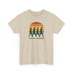 Retro Walking Silhouette T‑Shirt - Smartphone Zombies