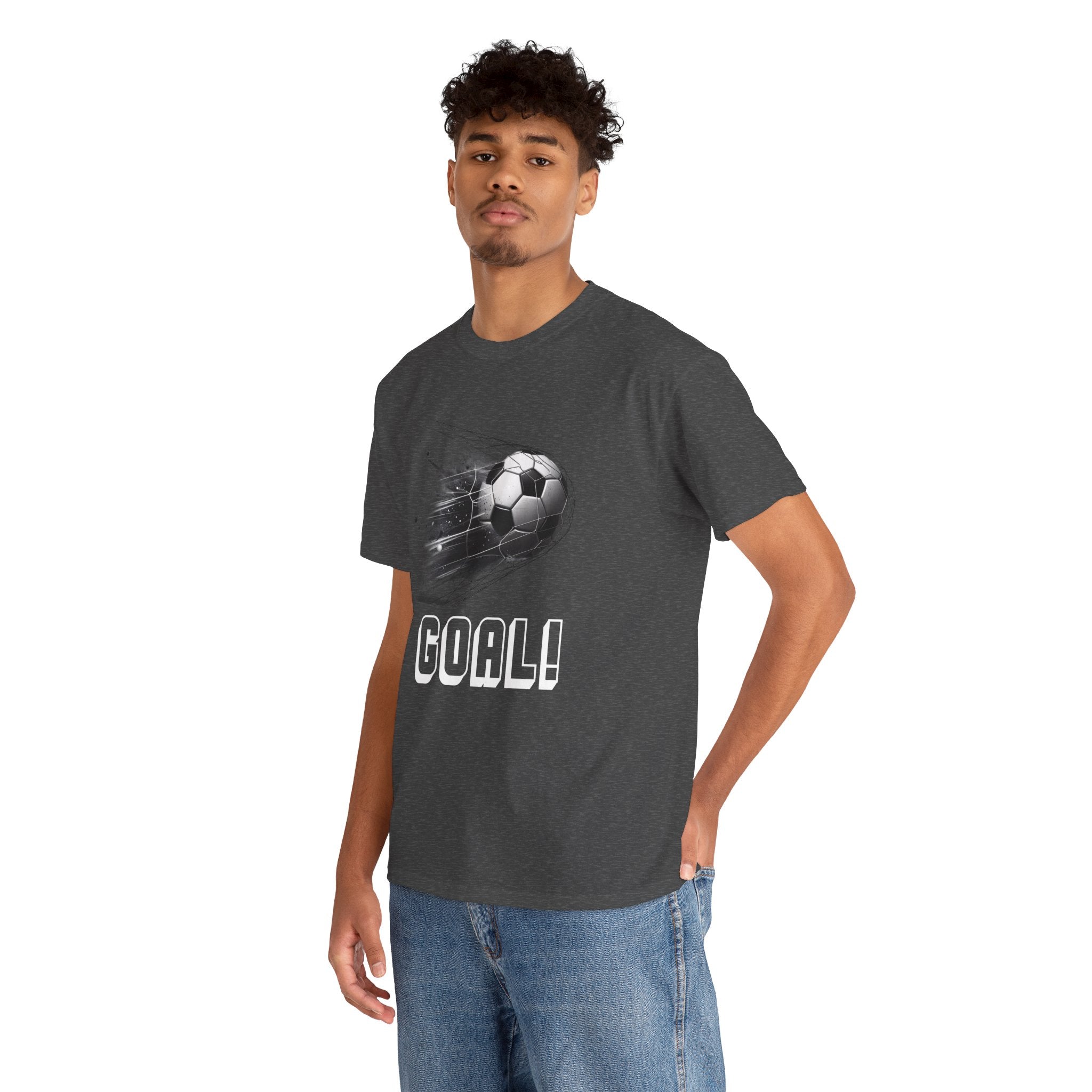 Football Soccer 'GOAL!' Graphic Tee - Fast Ball Design, Soccer Fan Shirt