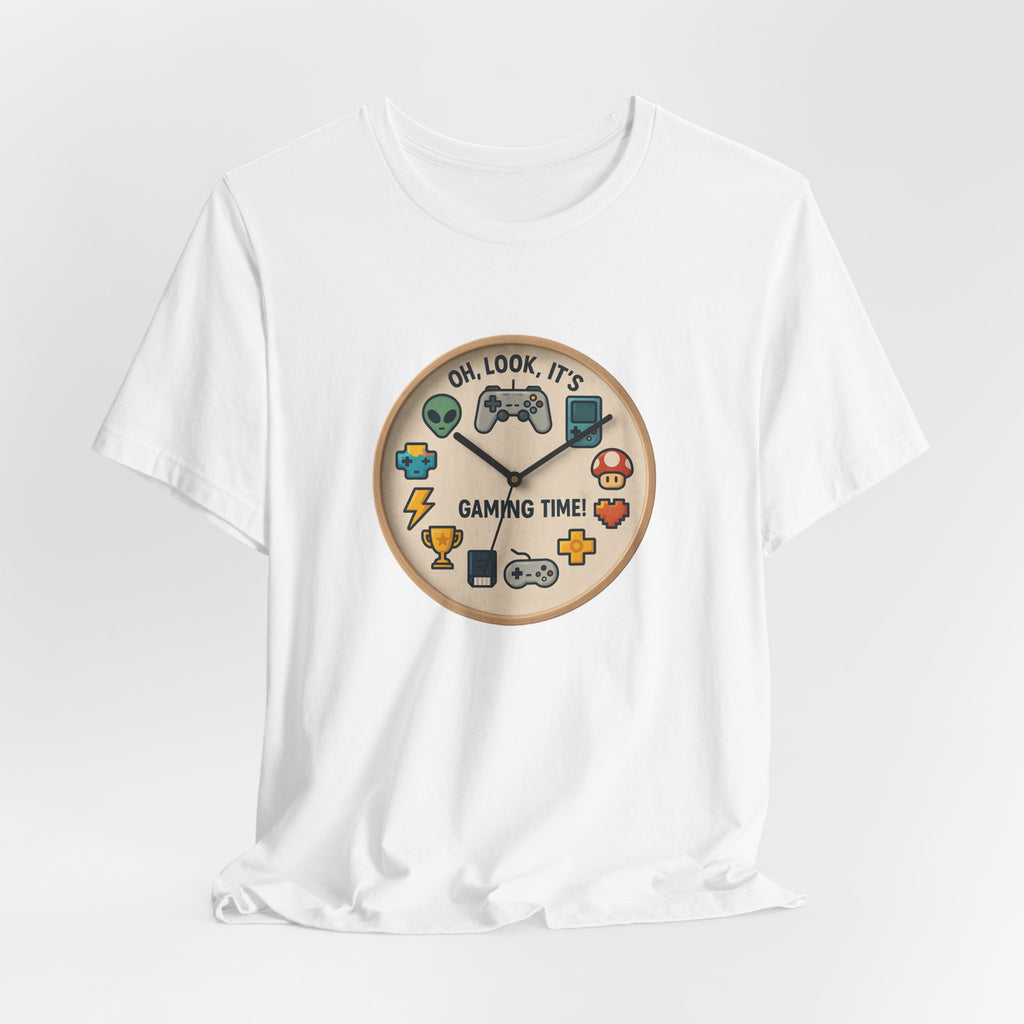 Gaming Time Graphic Tee — "Oh, Look, It's Gaming Time" Video Game Controller Shirt