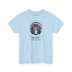 Music Is My Escape T-Shirt — Colorful Headphone Art Tee