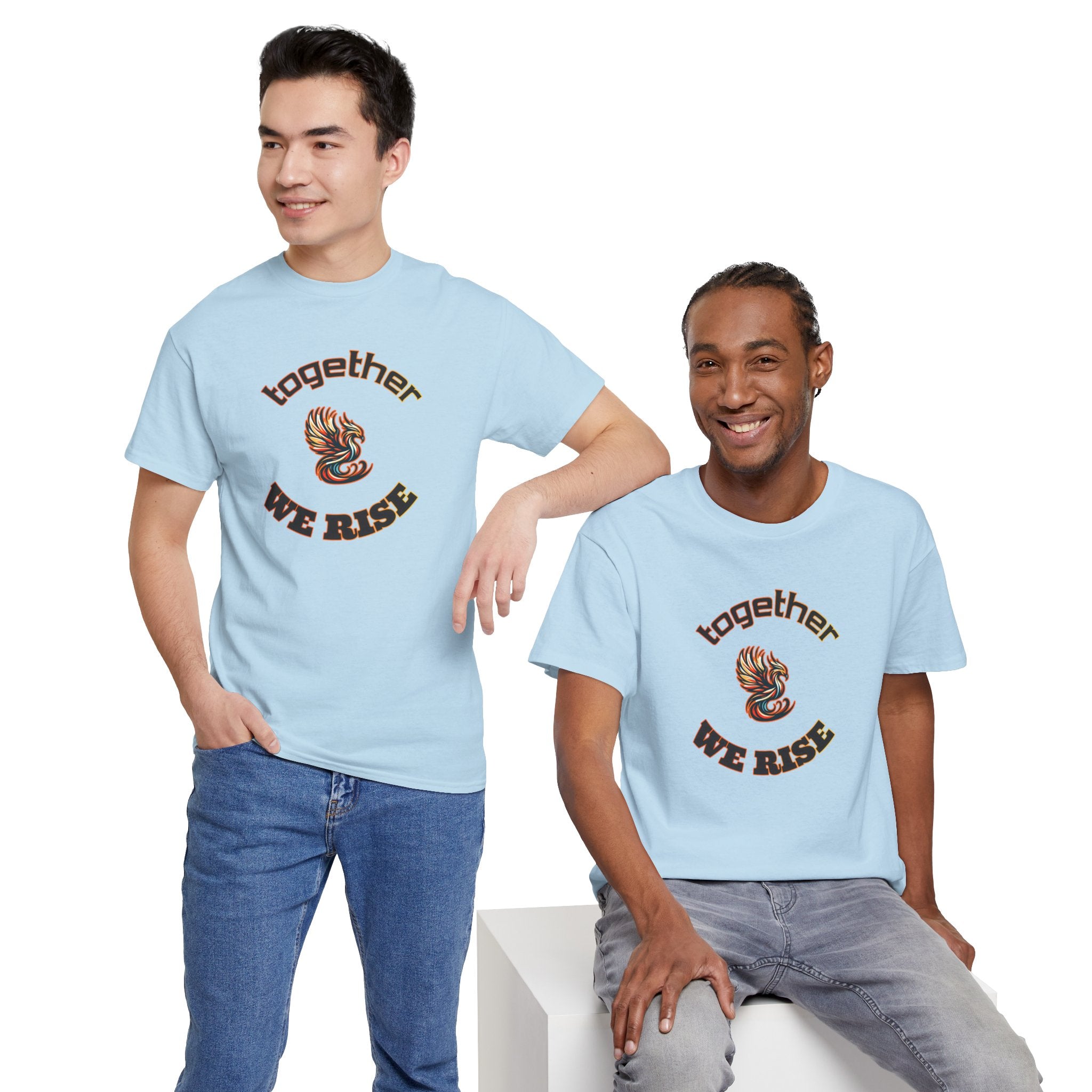 Together We Rise Phoenix Tee — Inspirational Community Pride T-Shirt