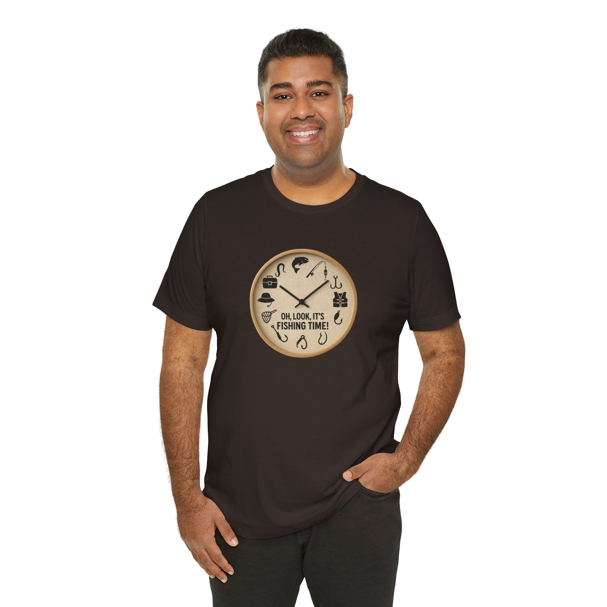 Fishing Time T-Shirt — "Oh, Look, It's Fishing Time" Graphic Tee