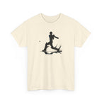 Cricket Silhouette Tee — Batter Hitting Ball Graphic Shirt