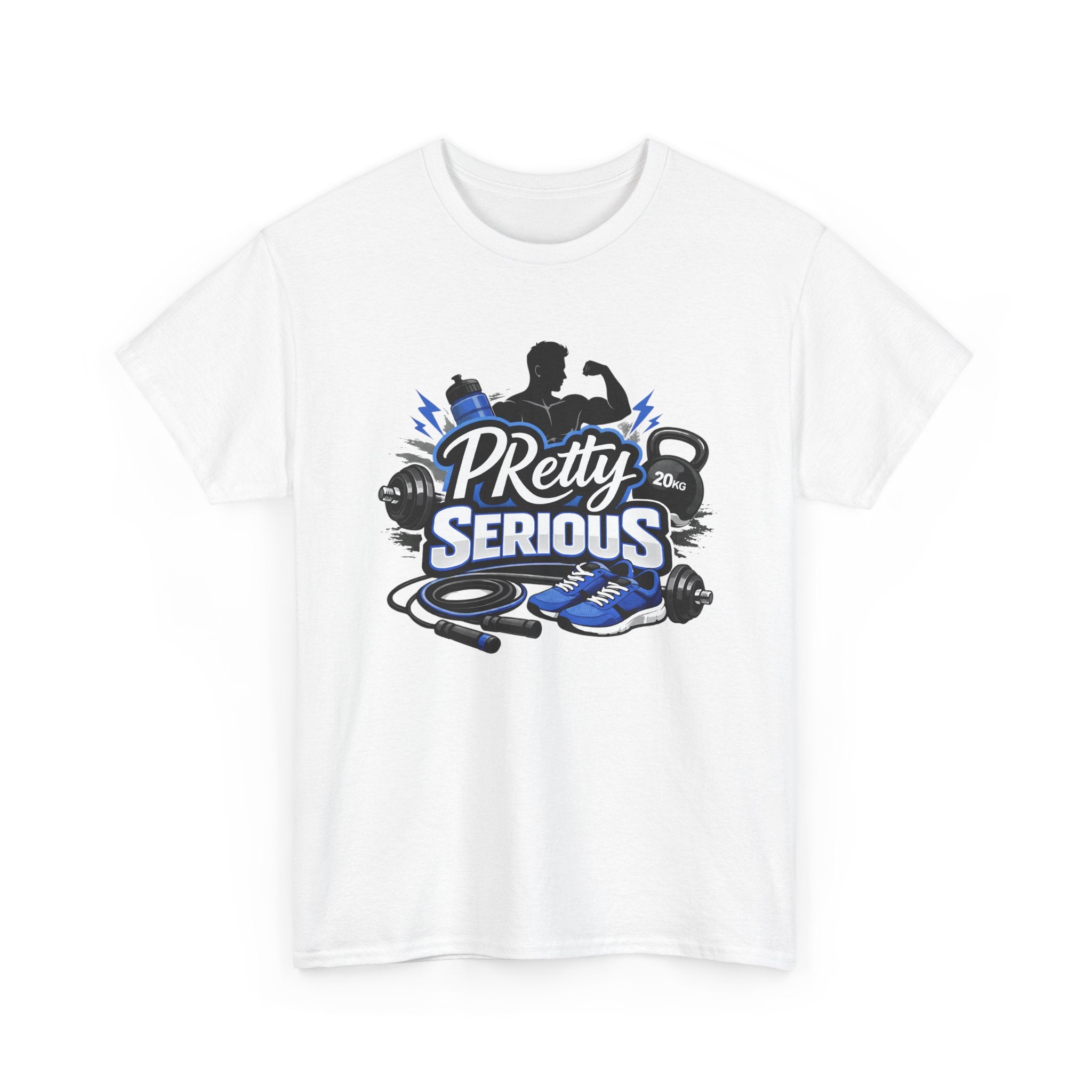 PRetty Serious Gym T‑Shirt – Personal Record Fitness Graphic Tee for Weightlifters