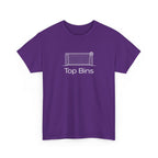 Top Bins T-Shirt – Minimal Soccer Goal Graphic Tee