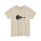Guitar Silhouette Tee – Minimal Acoustic Music T-Shirt