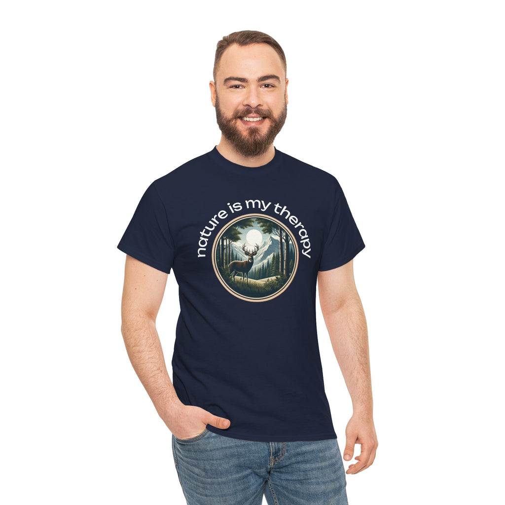 Nature Is My Therapy T-Shirt — Forest Meditation Graphic Tee