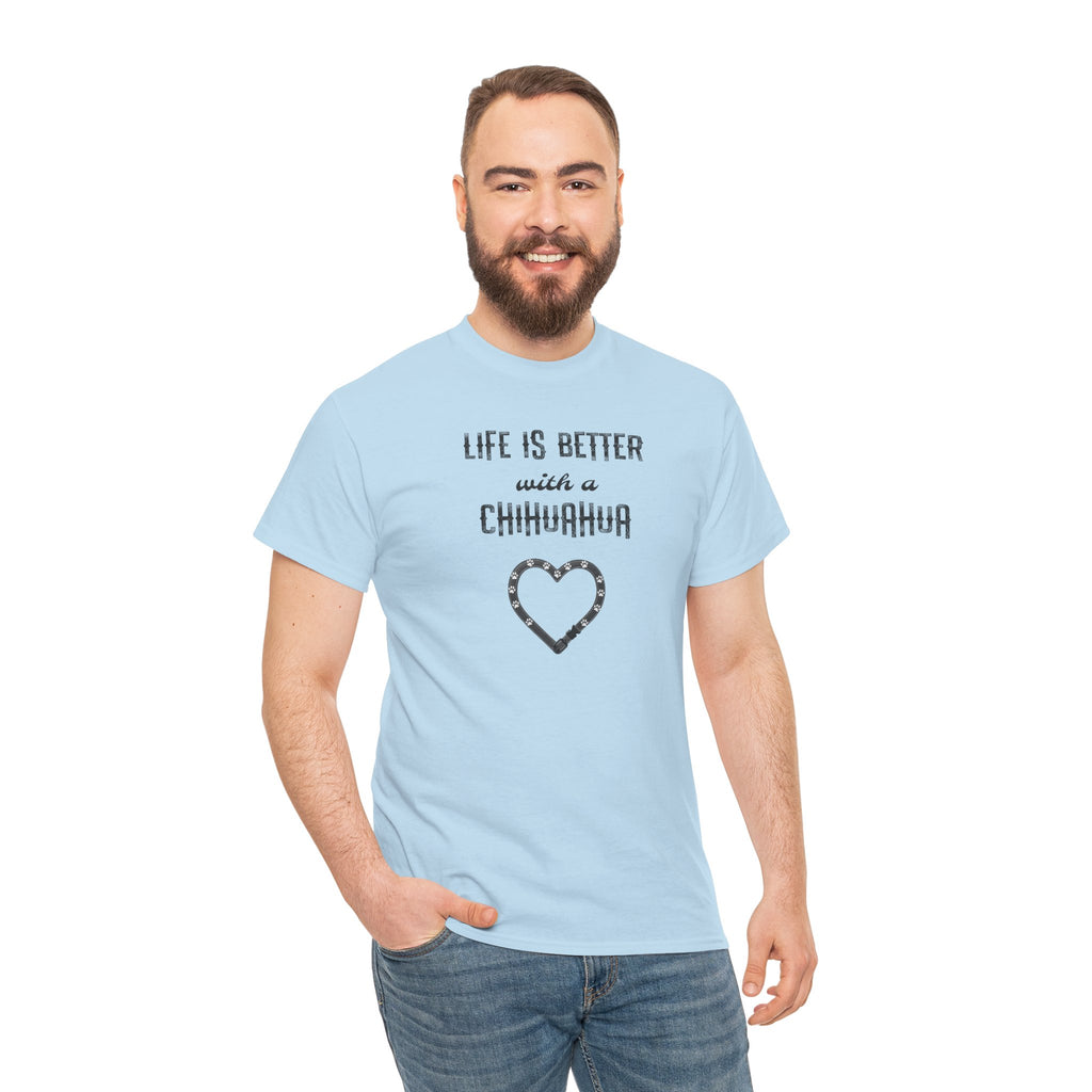 Life Is Better with a Chihuahua Heart Dog Lover Tee