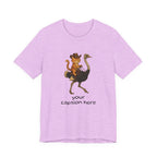 Cat Cowboy Riding Ostrich T-Shirt – Whimsical Western Animal Tee