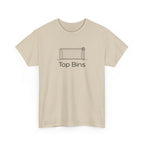 Top Bins T-Shirt – Minimal Soccer Goal Graphic Tee