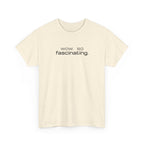 Sarcastic Humor T-Shirt — wow. so fascinating. Minimalist Text Tee
