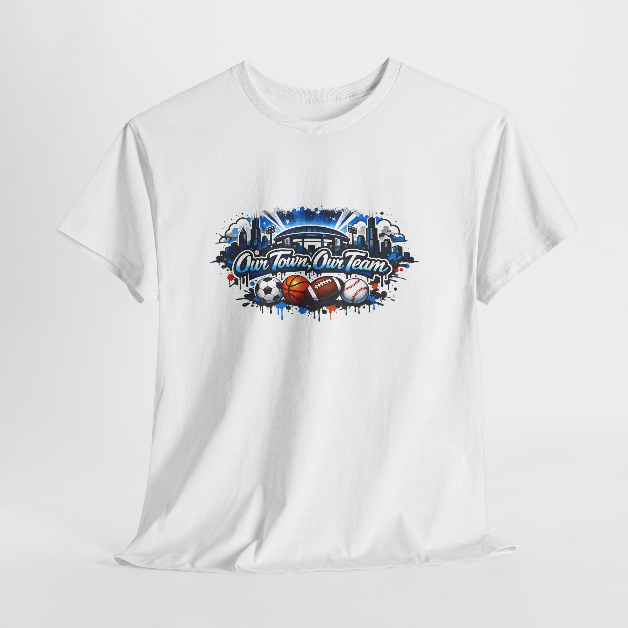 Sports Fan Tee — "Our Team, Our Town" Graphic T-Shirt
