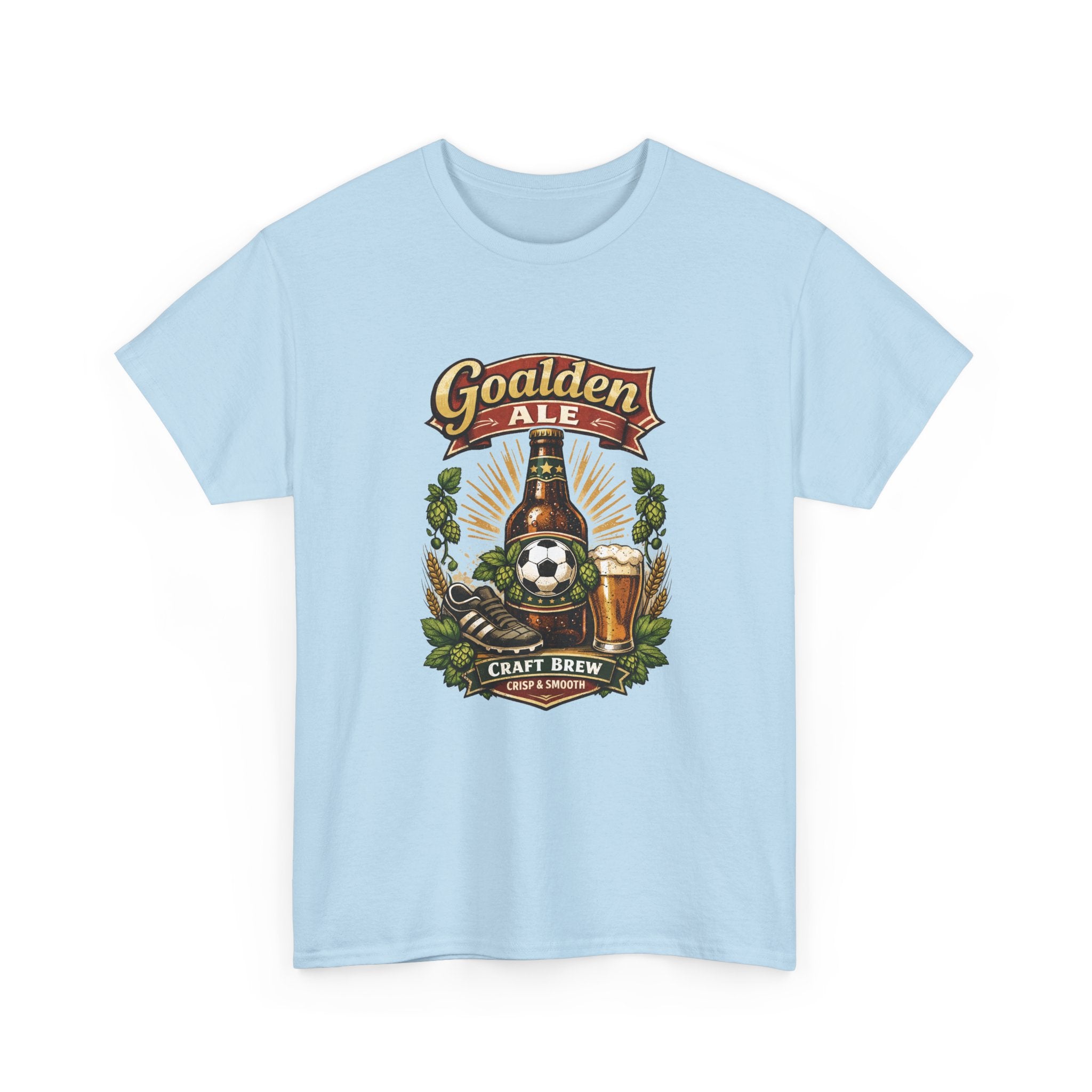 Goalden Ale Craft Beer And Soccer T-Shirt — Vintage Brewery Design