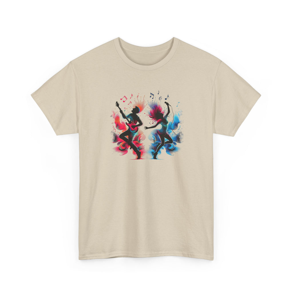 Music And Dance T-Shirt — Colorful Silhouette Graphic Tee