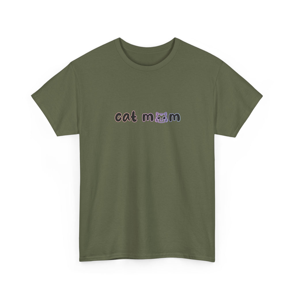 Cat Mom T-Shirt — Cute Minimalist Cat Mom Tee