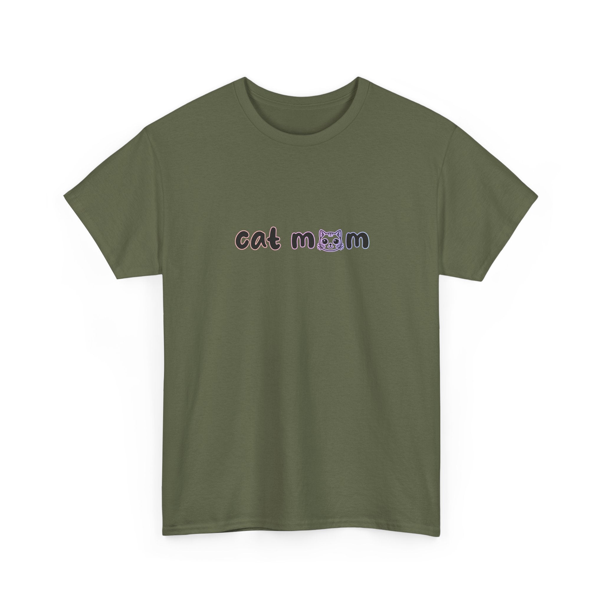 Cat Mom T-Shirt — Cute Minimalist Cat Mom Tee