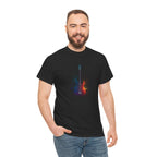 Guitar Splash T‑Shirt — Watercolor Electric Bass Guitar Music Tee