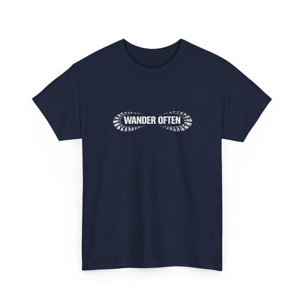 Wander Often T‑Shirt — Minimal Adventure Tee for Travelers & Hikers