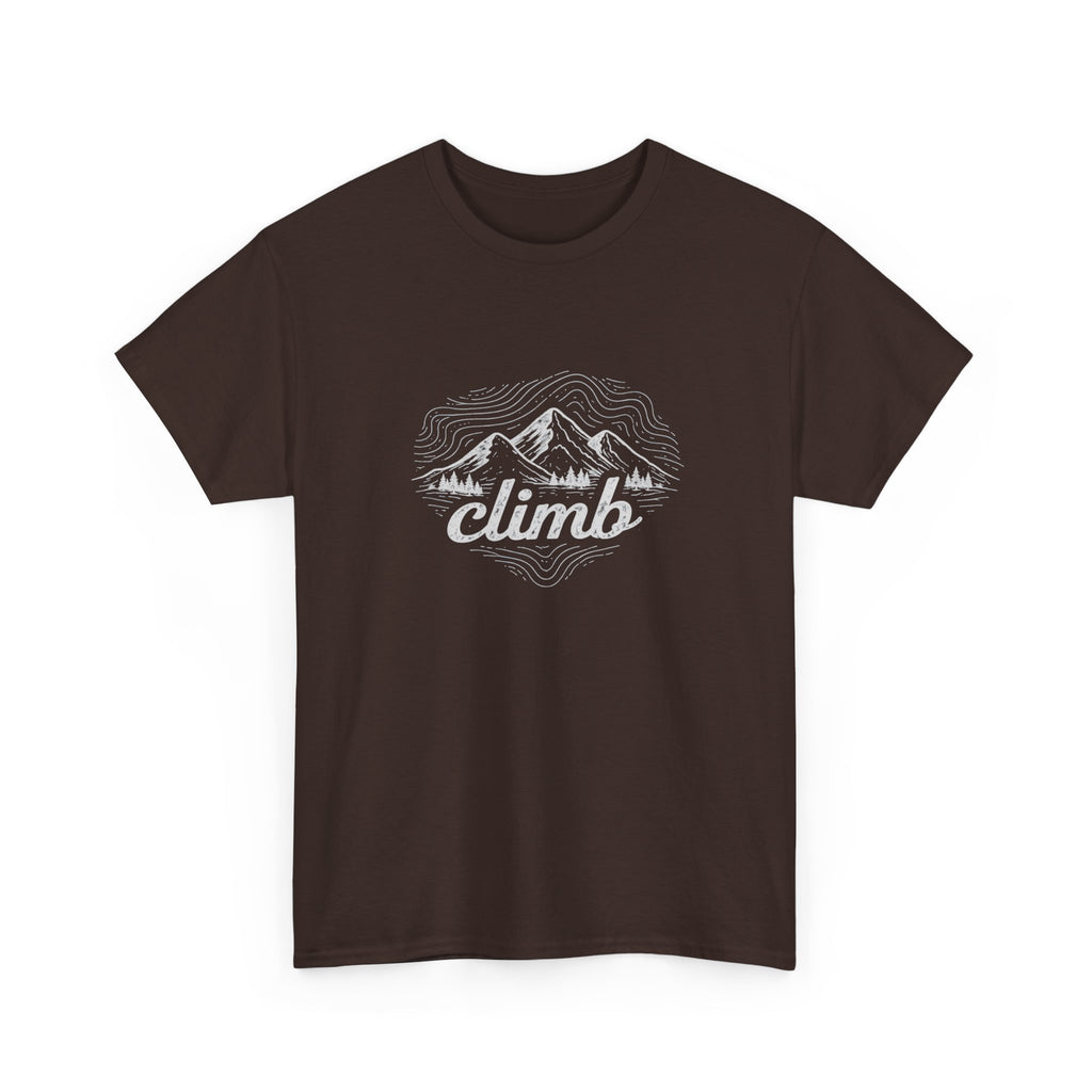 Climb Mountains Graphic Tee — Adventure Hiking T‑Shirt