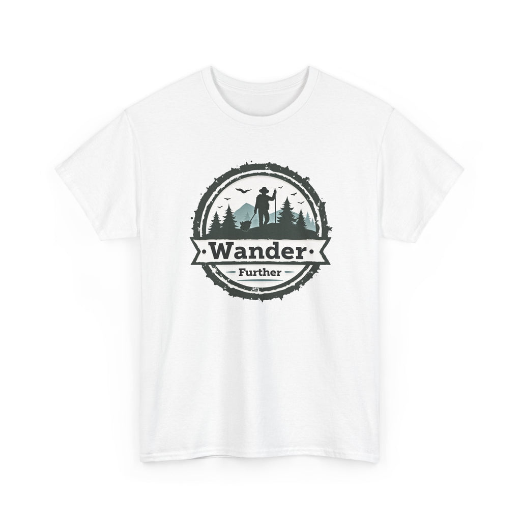 Wander Further T‑Shirt — Adventure Graphic Tee for Hikers & Outdoor Lovers
