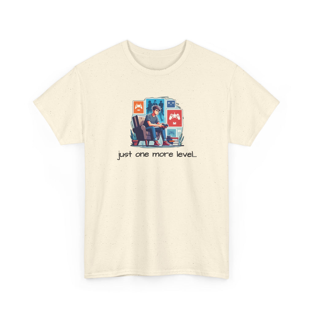 Guy Gamer Arcade T‑Shirt — "Just One More Level" Retro Video Game Tee