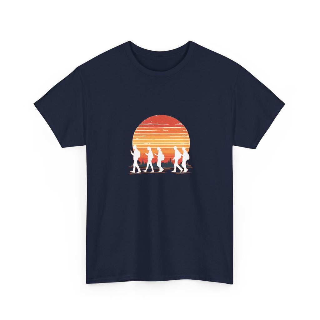 Sunset Smartphone Zombies T-Shirt — Retro Graphic Tee