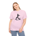 Cricket Silhouette Tee — Batter Hitting Ball Graphic Shirt