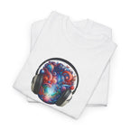 Music Is My Escape T-Shirt — Colorful Headphone Art Tee