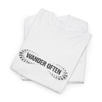 Wander Often T‑Shirt — Minimal Adventure Tee for Travelers & Hikers