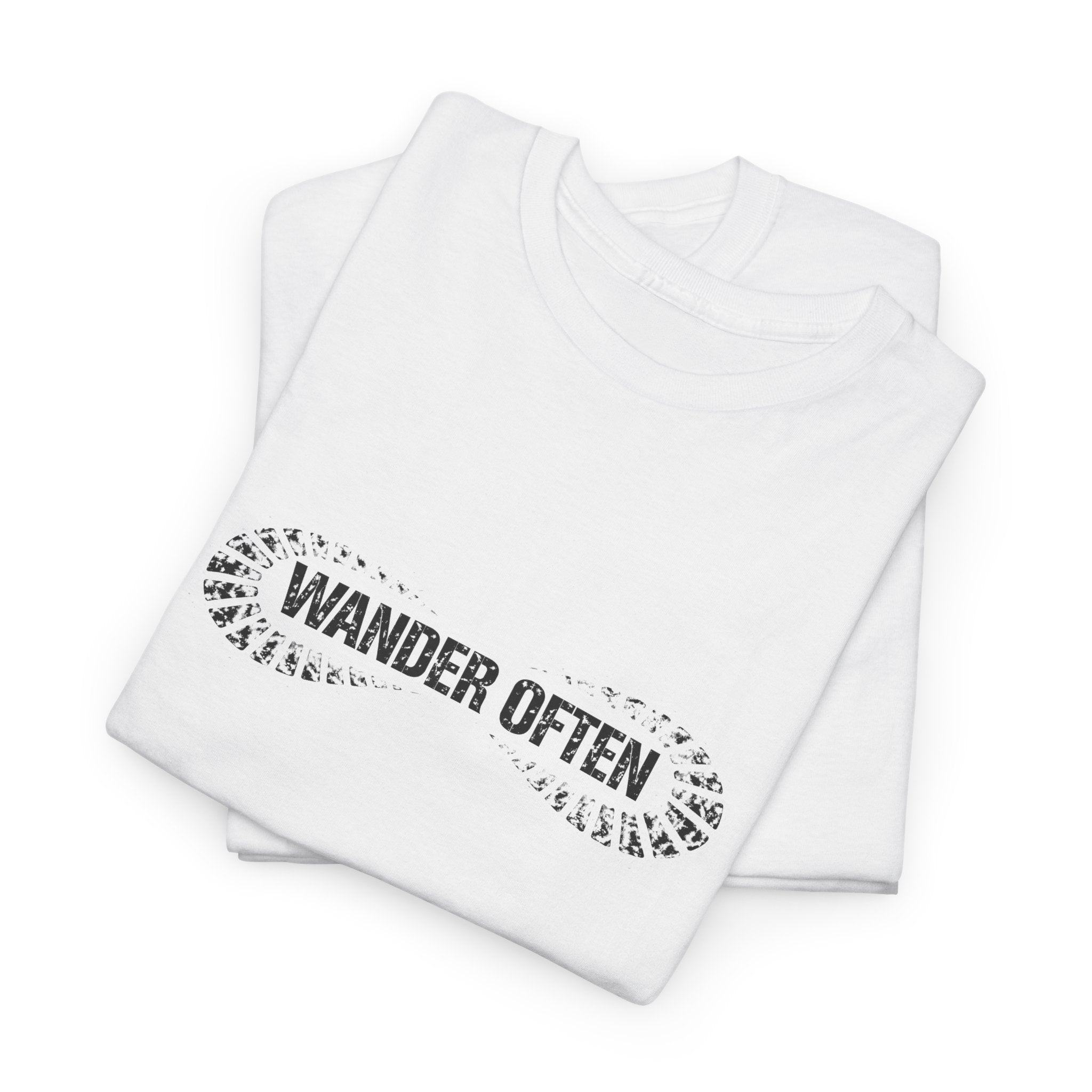 Wander Often T‑Shirt — Minimal Adventure Tee for Travelers & Hikers