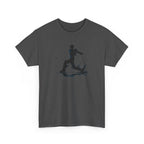 Cricket Silhouette Tee — Batter Hitting Ball Graphic Shirt