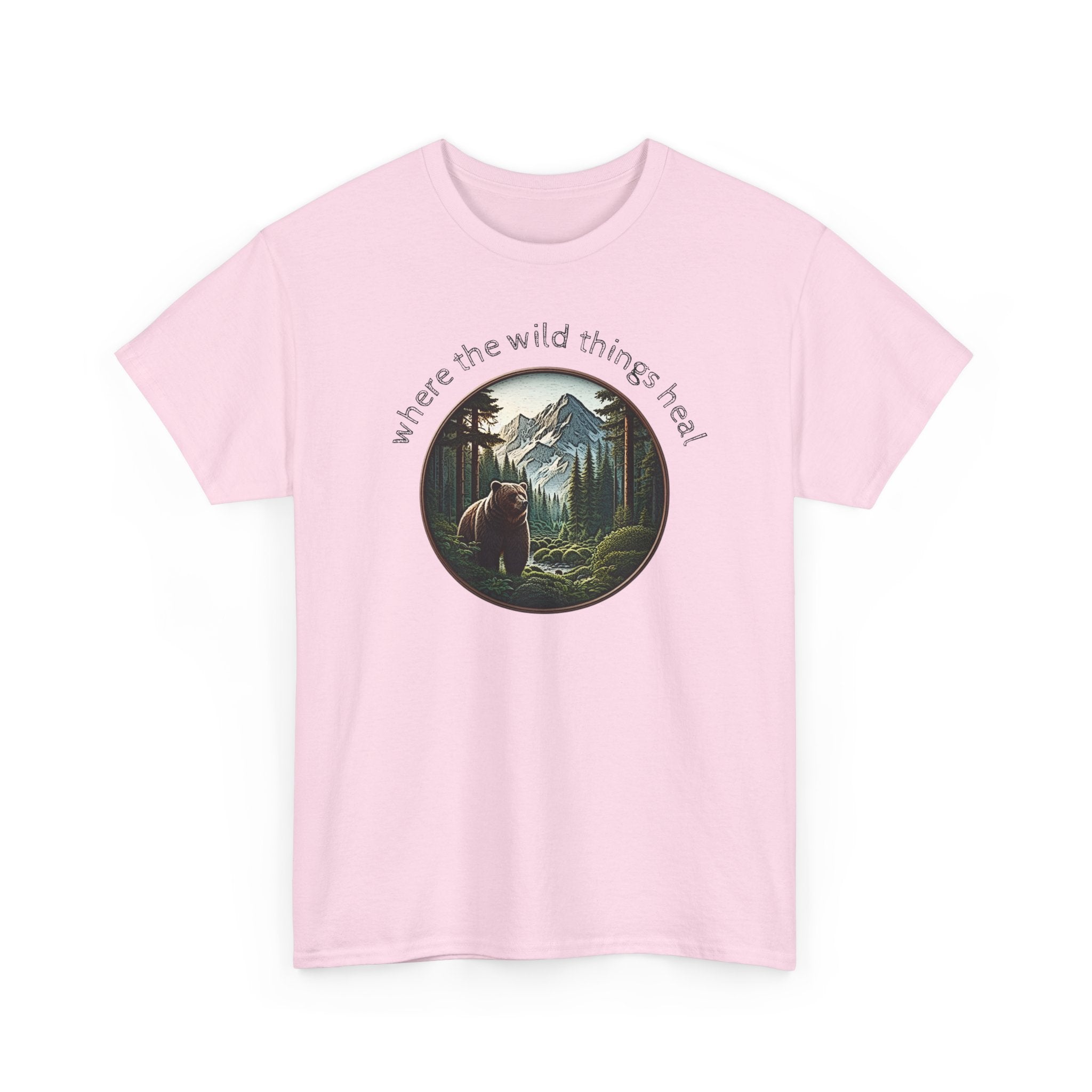 Where the Wild Things Heal - Outdoor Meditation T-Shirt
